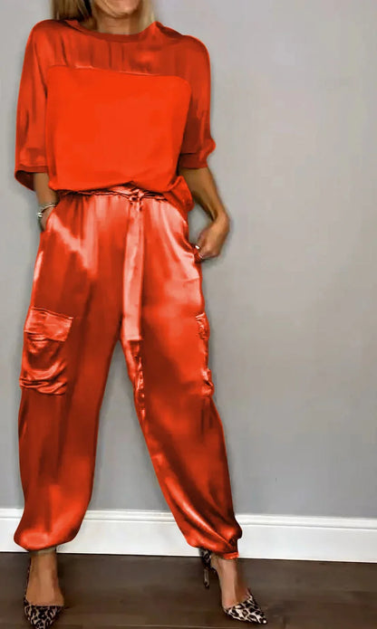 GRACE - CONJUNTO DE LOUNGE SATINADO