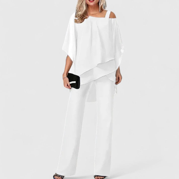 ZEPHYRAEN – CONJUNTO DE PANTALÓN DE DOS PIEZAS ELEGANTE