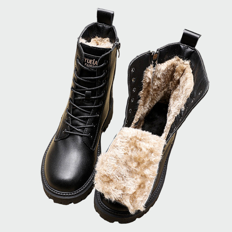 Botines de piel de invierno