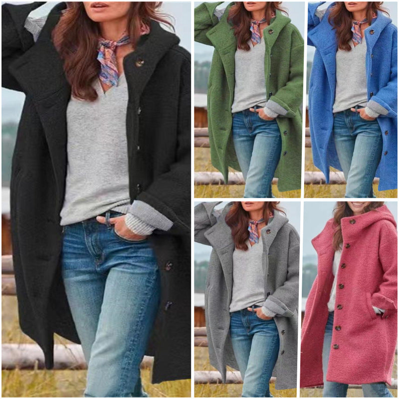 Aria™ - Sofisticada Chaqueta Larga de Lana Cálida