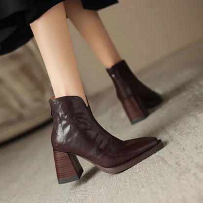 Botines de cuero de peluche Aphixta
