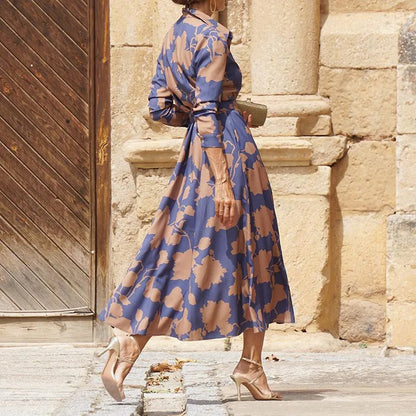 Floriza – Vestido Estilo Camisa Clásica