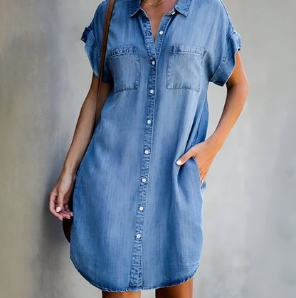 Katelyn | Vestido de Mezclilla Casual con Botones