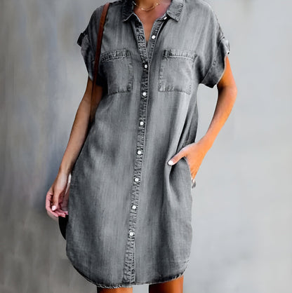 Katelyn | Vestido de Mezclilla Casual con Botones