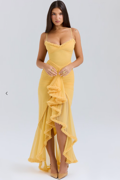 Edith - Encantador Vestido Con Volantes
