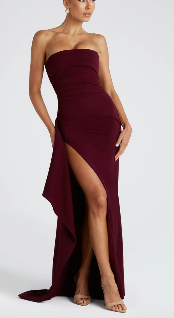 Alina | Vestido Maxi Elegante Sin Tirantes