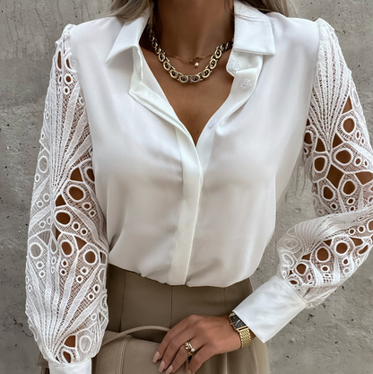 BLUSA CON COLLAR DE MODA ENGELBERTA