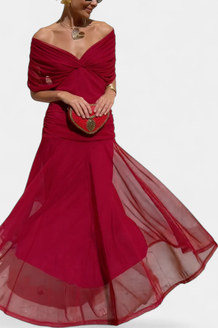 Abigail | Vestido Largo Floral con Escote en V