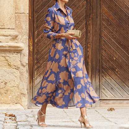Floriza – Vestido Estilo Camisa Clásico
