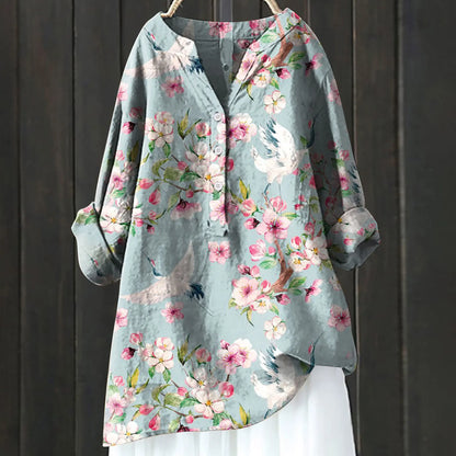 BLUSA LARGA DE FLORES ISALINE