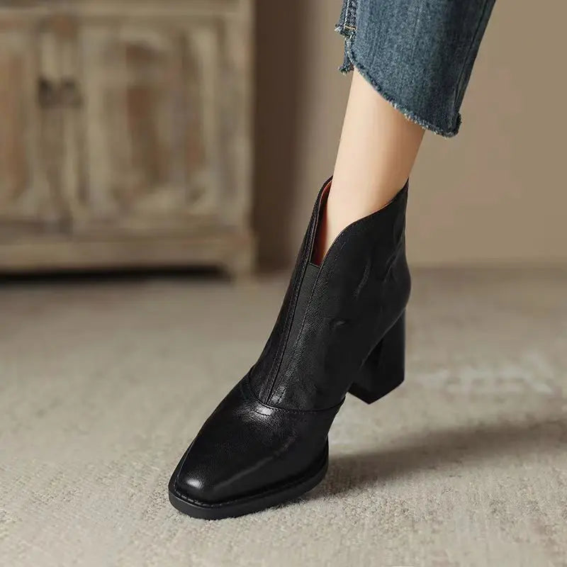 Botines de Cuero Suave Aphixta