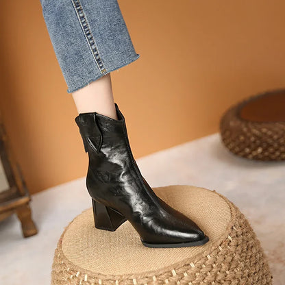 Botines Chelsea con Tacón Alto Vintage
