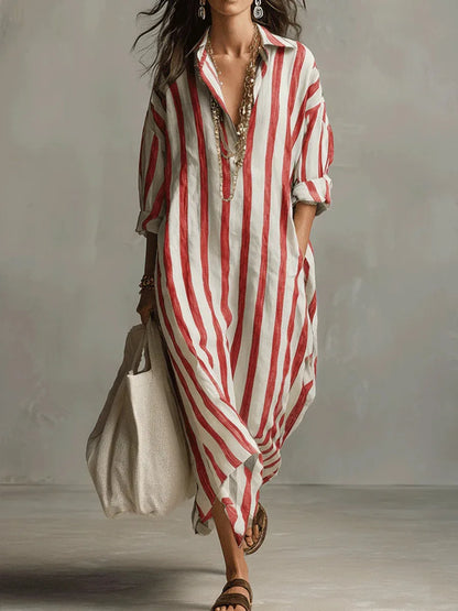 Pepa | Vestido camisa largo