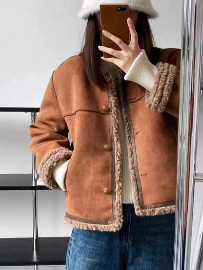 Aspen™ - Chaqueta de Estilo Vintage de Ante