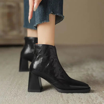 Botines de cuero de peluche Aphixta