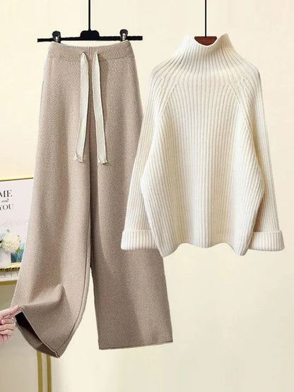 CHERYL - CONJUNTO DE PULÓVER DE PUNTO OTOÑO INVIERNO