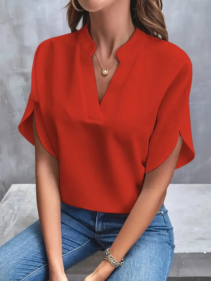 Bettina | Blusa fluida con escote en V elegante