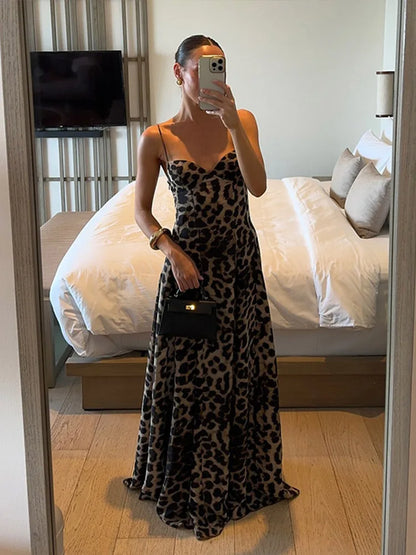 Antonella - Vestido Maxi Leopardo
