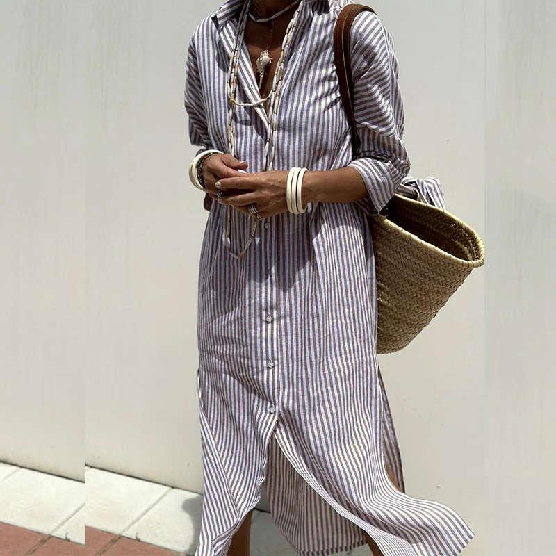 Navyah – Vestido Camisa Urbano