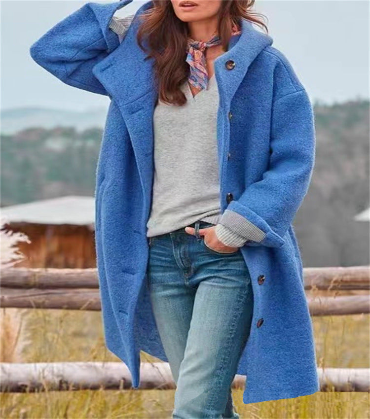 Aria™ - Sofisticada Chaqueta Larga de Lana Cálida
