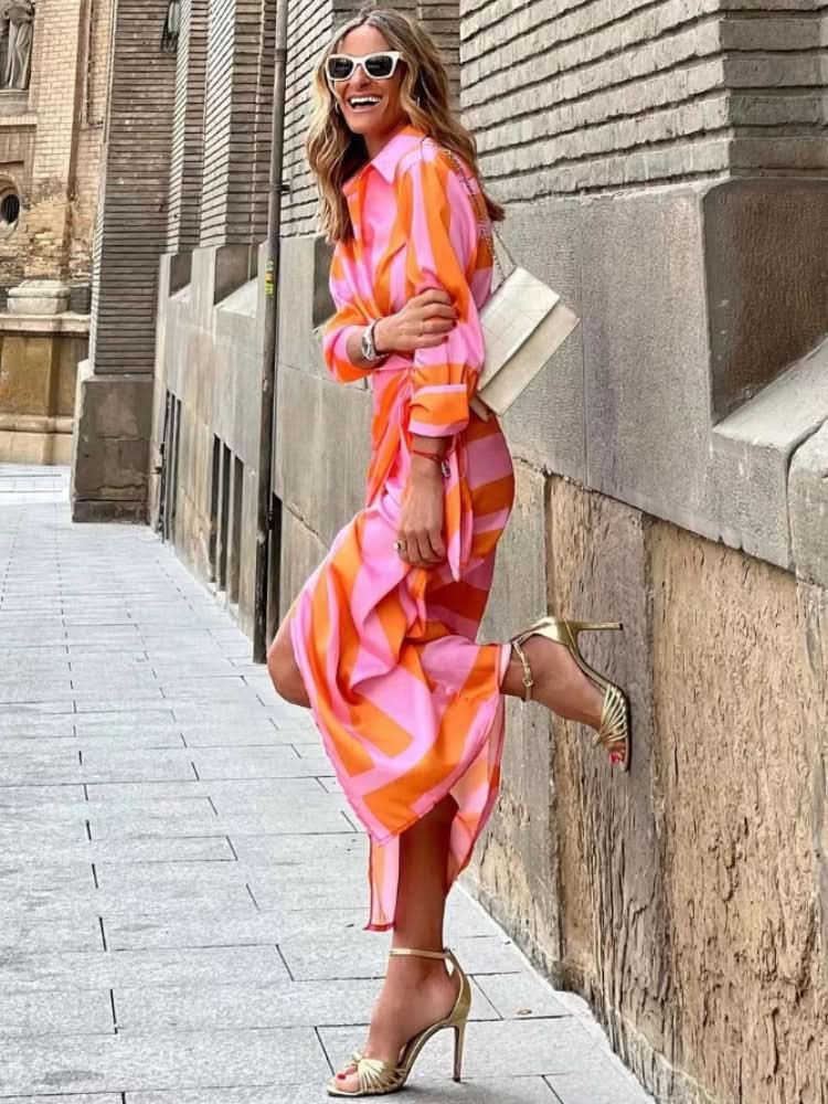 Aurora – Vestido Fluido de Radiante Vitalidad