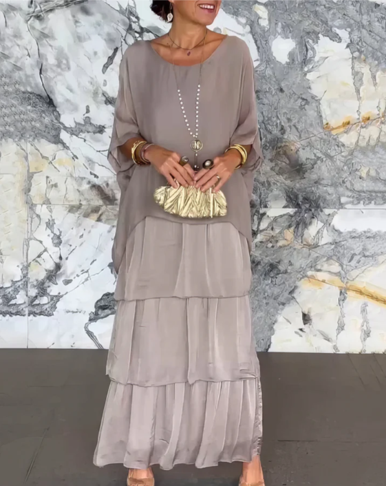 NOA – VESTIDO MAXI ELEGANTE CON CUBRIMIENTO DEL VIENTRE