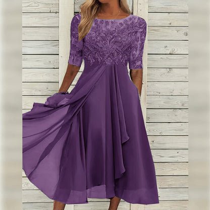 Taryn® | Vestido Midi de Encaje Elegante