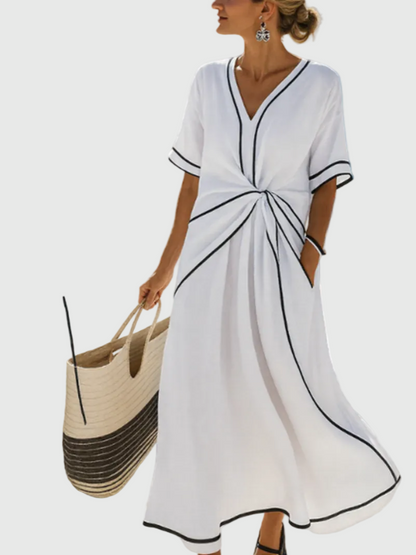 Helena | Vestido Maxi Costero Draped