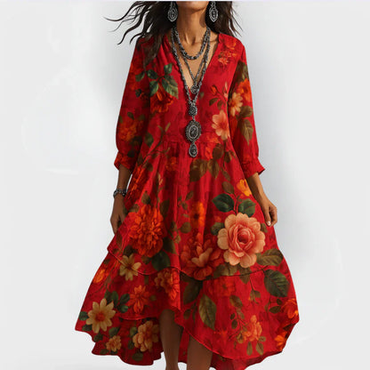 Soraya™ – Vestido Boho Fresco con un Caída que Acentúa el Cuerpo