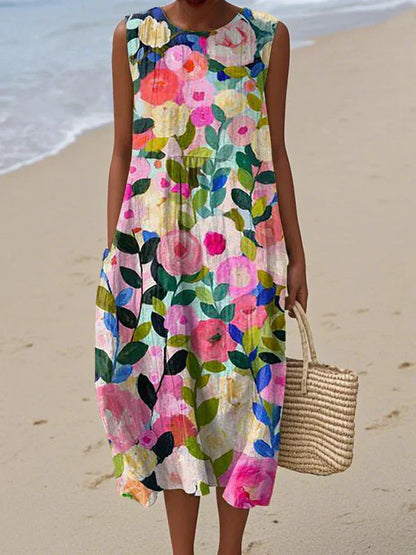 SAVANNAH – VESTIDO SIN MANGAS DE PATCHWORK BOHO