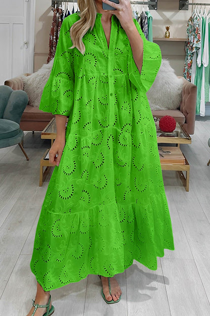 FIORELLA – VESTIDO MAXI DE ENCAJE
