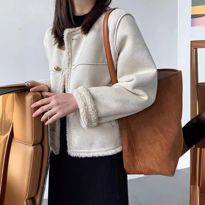 Aspen™ - Chaqueta de Estilo Vintage de Ante