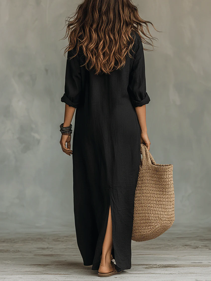 Vestido Largo Elegante Willow - Fluido y Atemporal