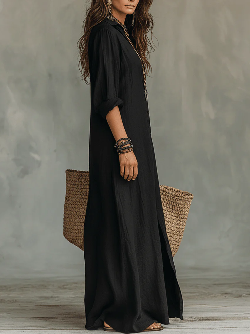 Vestido Largo Elegante Willow - Fluido y Atemporal