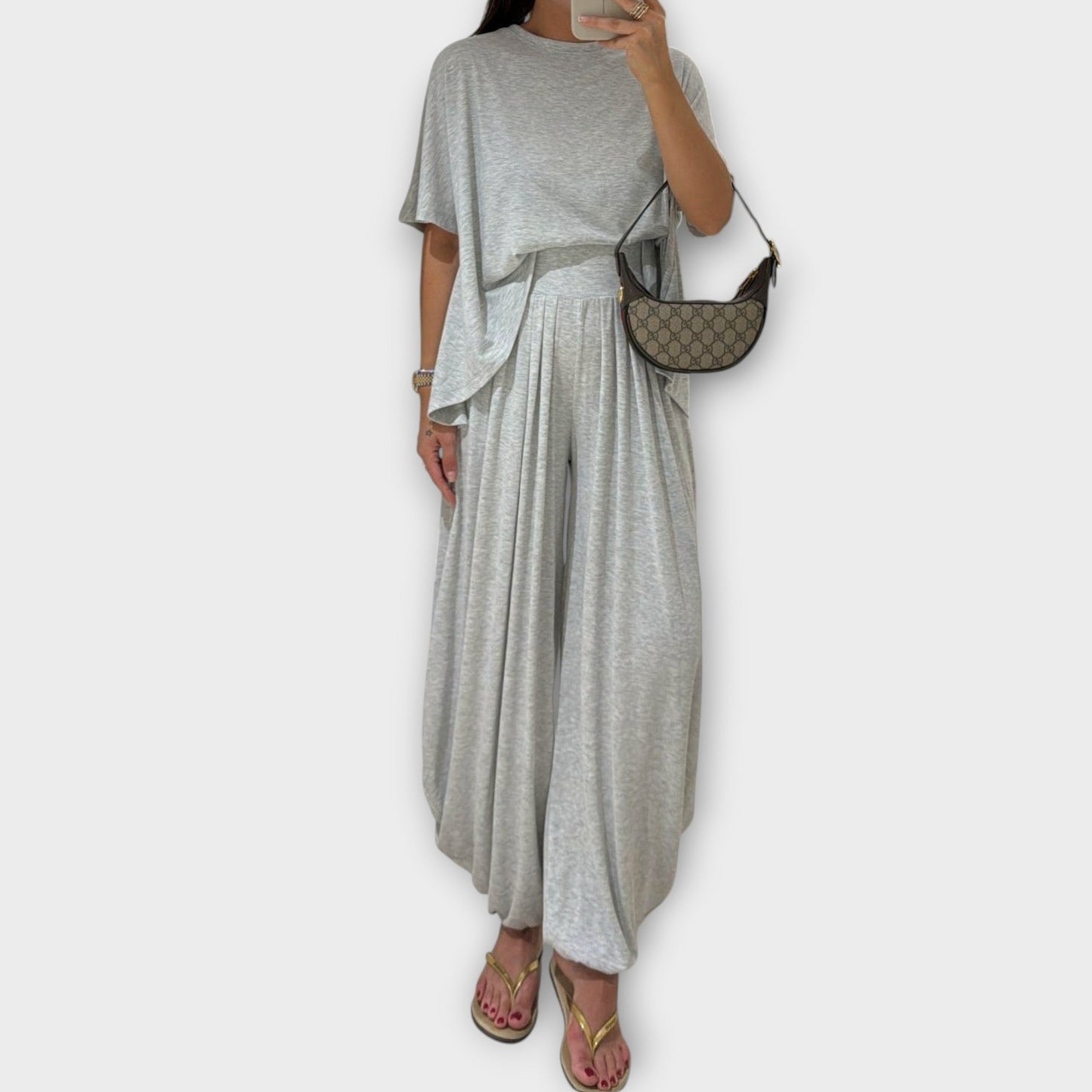 Conjunto Completo Casual de Top y Pantalones Largos