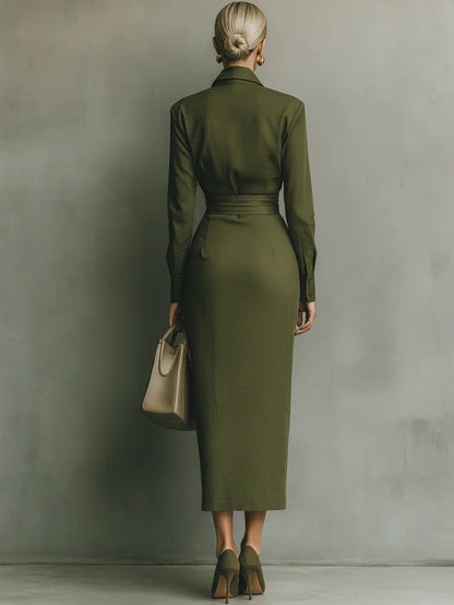 Tamariel | Vestido Camisero de Silueta Envolvente