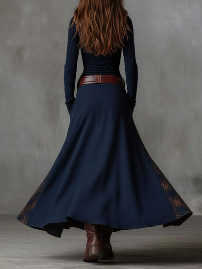 Zoraya | Vestido Largo con Paneles Artesanales