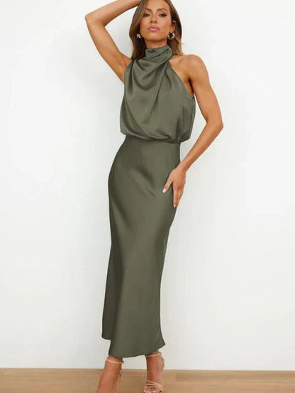 MADDIE – VESTIDO ELEGANTE CON ESCOTE DRAPEADO