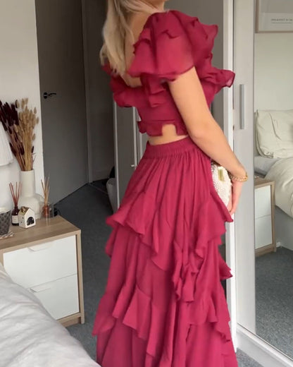 Elisa | Vestido con Volantes
