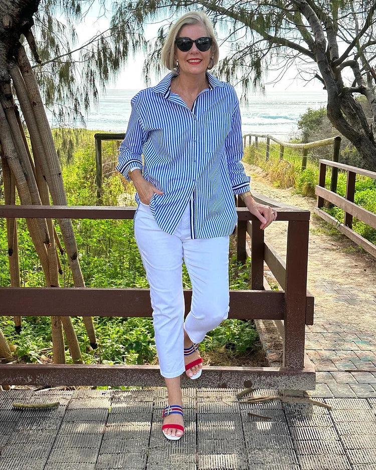 Ellen™ | Camisa Rayada