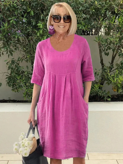 Renée | Vestido Midi con Bolsillos