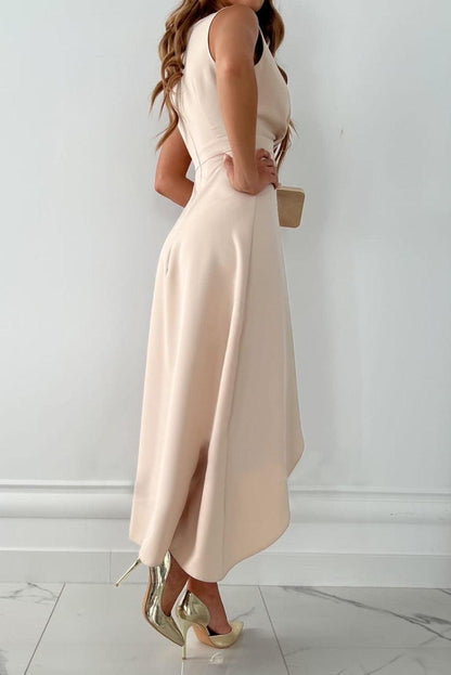 Mandy - Vestido Midi Envoltura con Escote en V