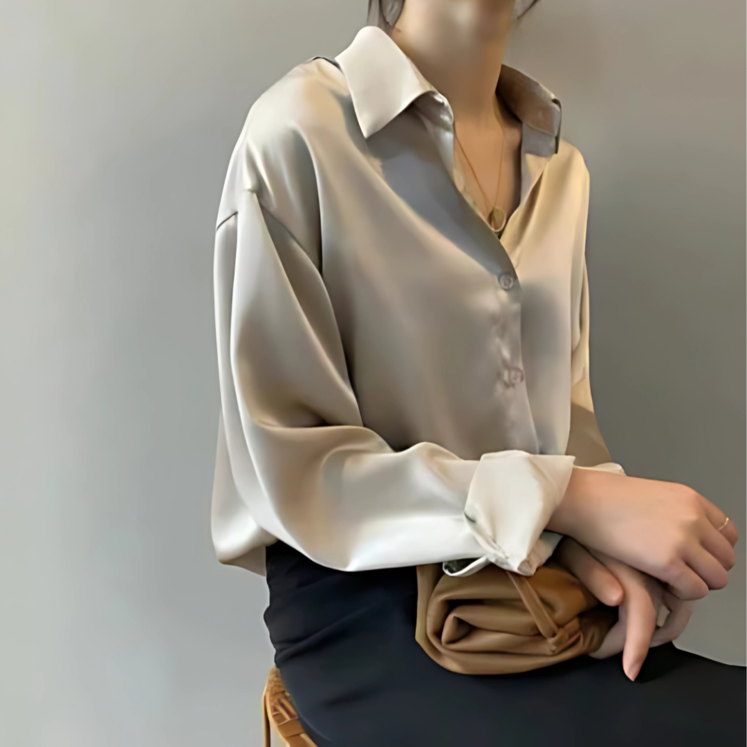 Celina – Blusa Clásica con Botones