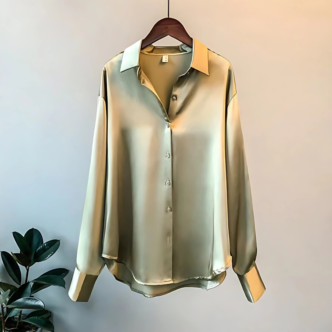 Celine – Blusa Clásica de Botones