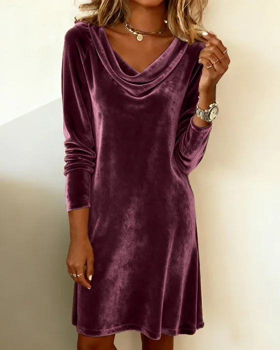 Delvira | Vestido de Mujer con Escote Drapeado
