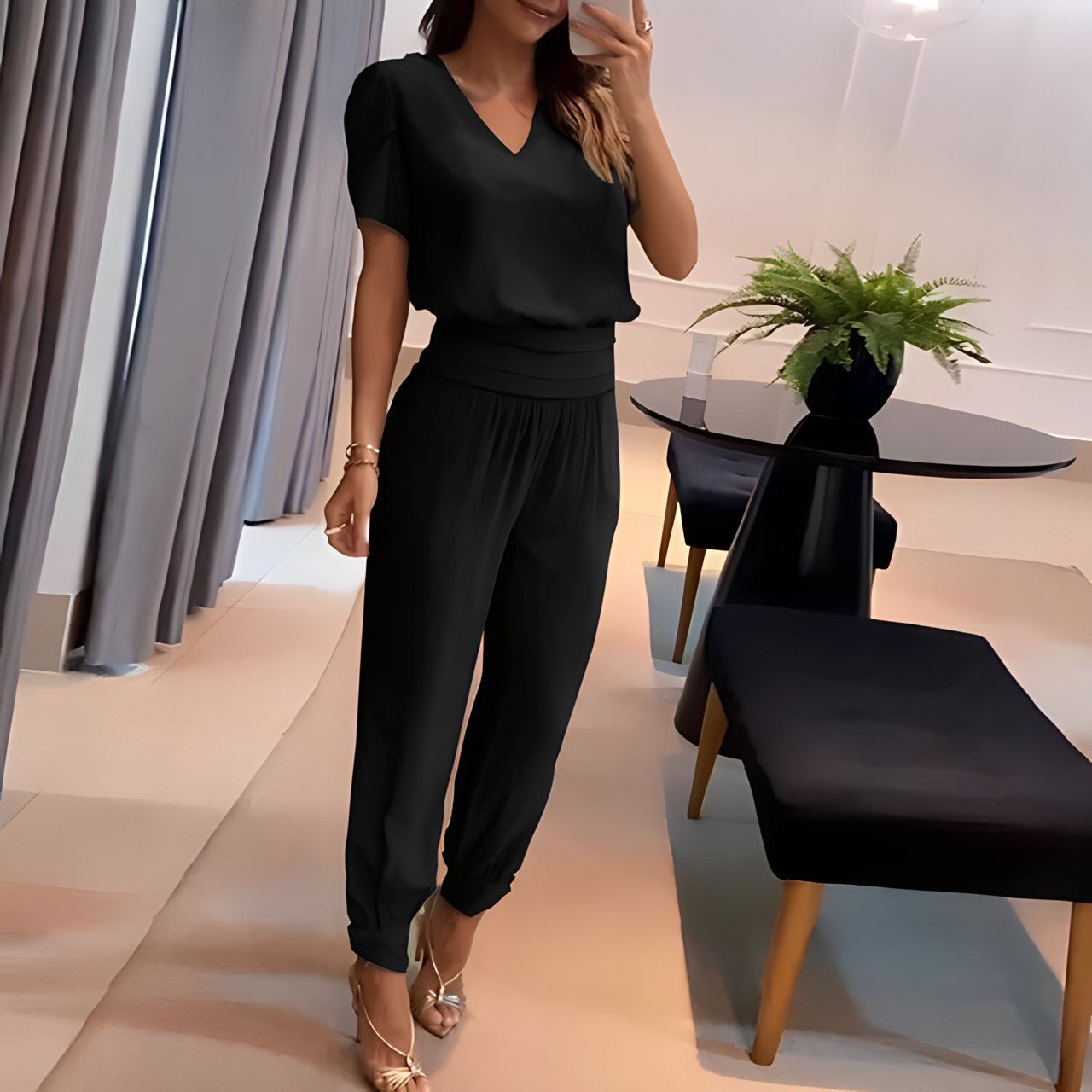 Charlotte | Conjunto de Blusa y Pantalones de Moda