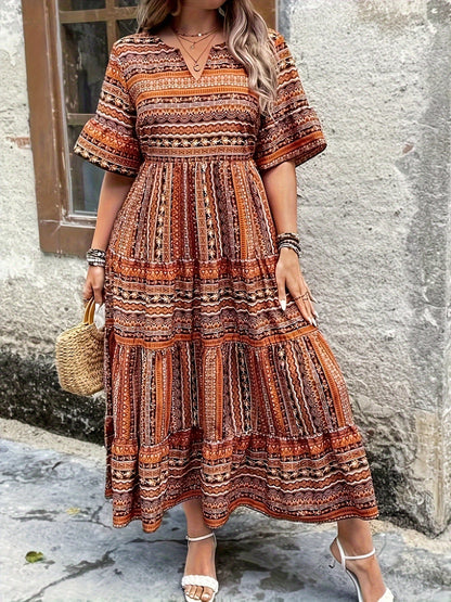 Marina - Vestido Étnico Flowy