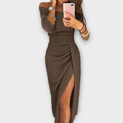 Lena - Vestido Elegante de Hombros Descubiertos