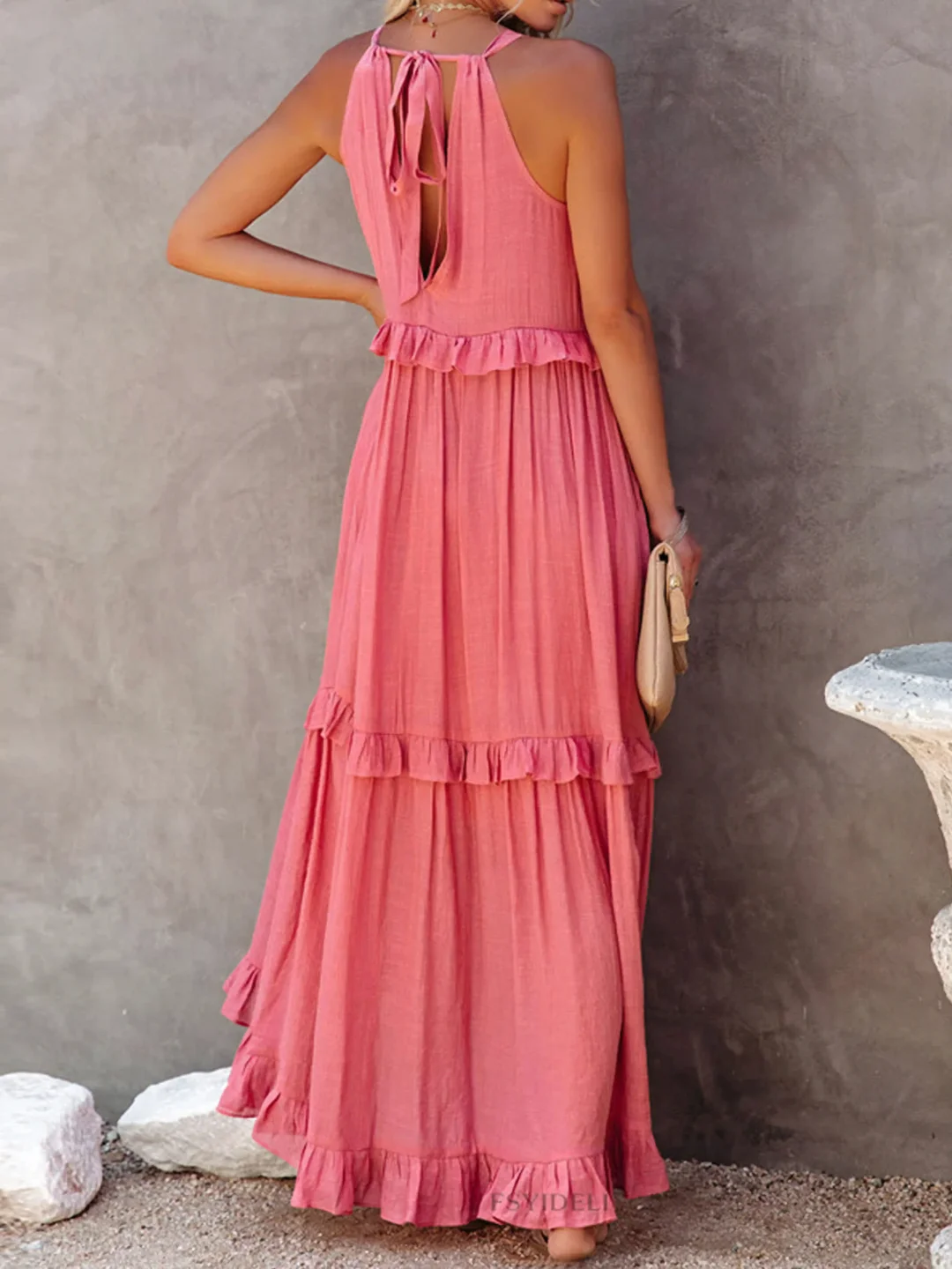 Mabel - Vestido Maxi con Volantes