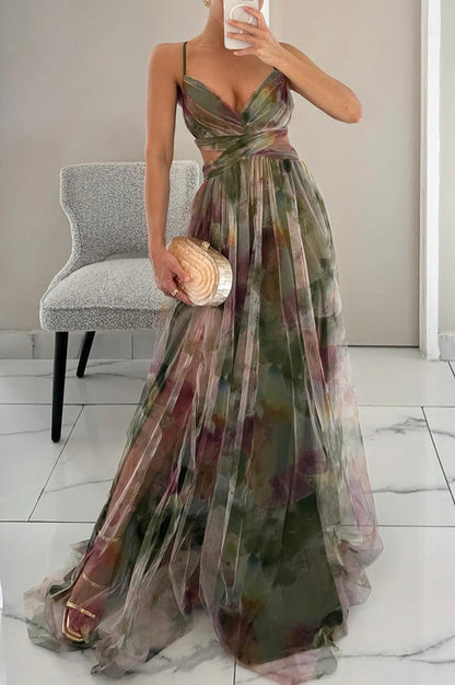 Jennifer | Vestido Maxi Floral Elegante